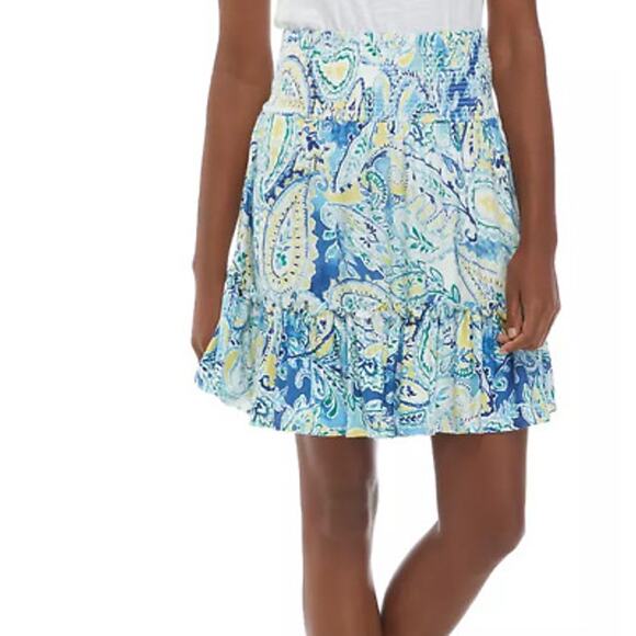 Lauren Ralph Lauren Dresses & Skirts - Lauren Ralph Lauren Paisley Smocked Waist Skirt Size S Small